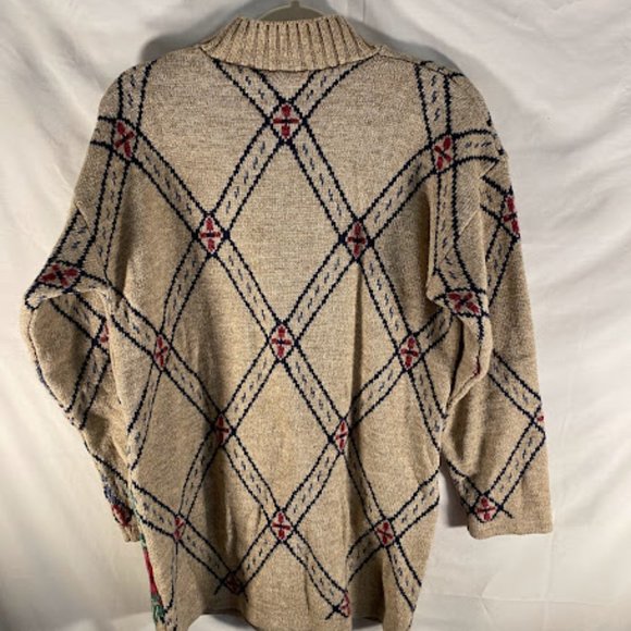 Classic Elements 90’s Y2k Cottage Core  Floral Tunic Sweater Dress Woman’… - Picture 2 of 8